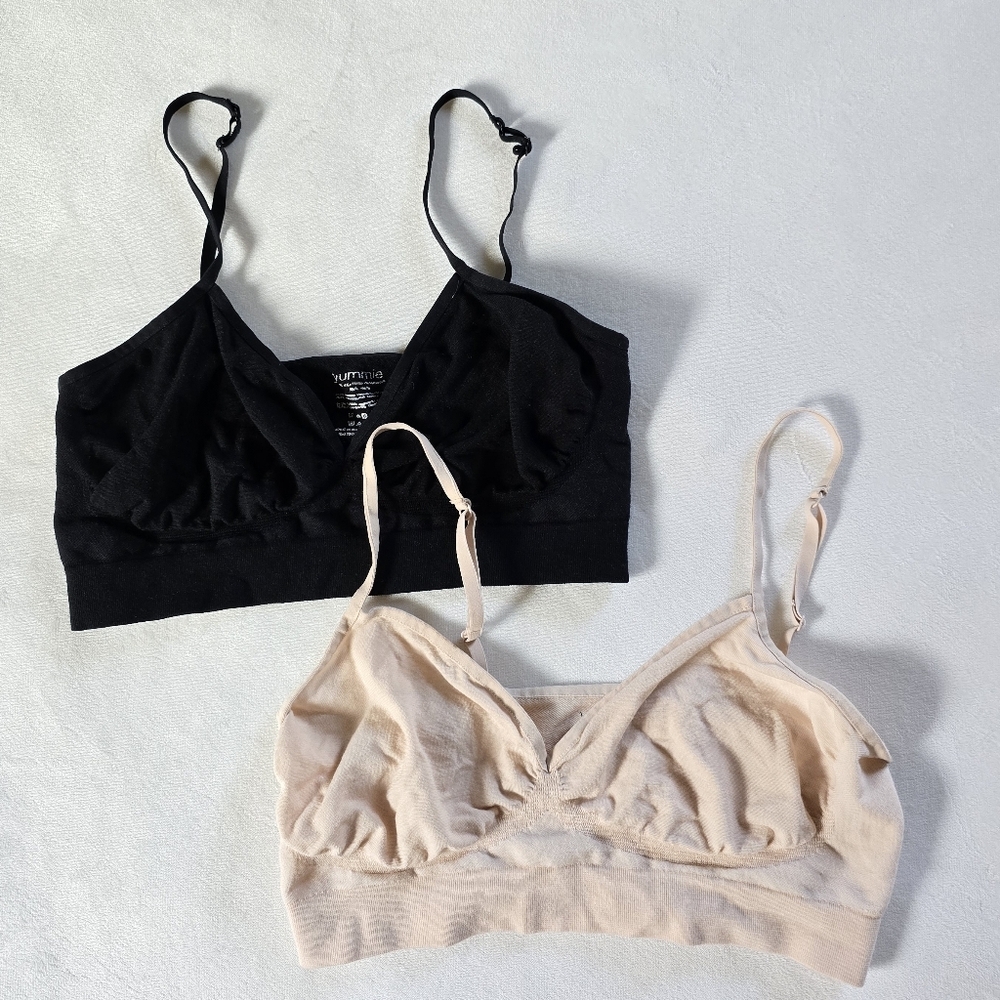 Yummie by Heather Thomson▪️Black and Nude Bralette Bundle